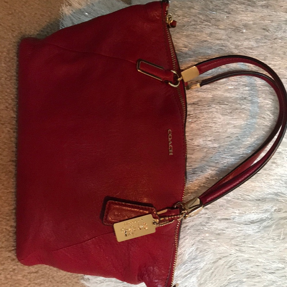 Leather Coach purse